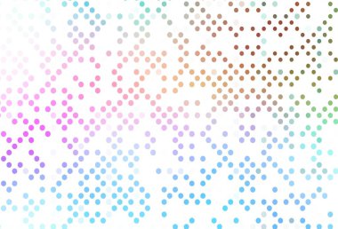 Açık Çokrenkli, noktalı Gökkuşağı vektör arkaplanı