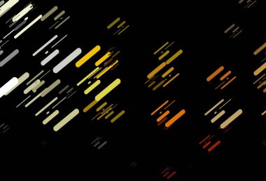 Koyu sarı, turuncu vektör arkaplan ve düz çizgiler. Dar çizgileri olan parlak renkli çizimler. TV reklamları için arkaplan.