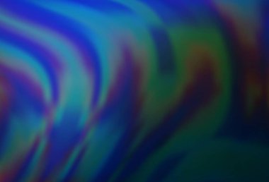 Bükülmüş kurdeleli vektör şablonu. Bulanık çizgilerden oluşan parlak çizimler. Reklamınız, broşürleriniz, broşürleriniz için yeni bir doku.