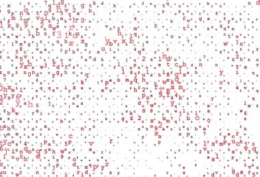 ABC karakterli vektör dokusu. Renkli Latin alfabesiyle soyut illüstrasyon. Üniversite reklamınız için akıllıca bir tasarım..