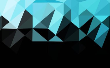 Açık BLUE vektör çokgen yerleşimi.