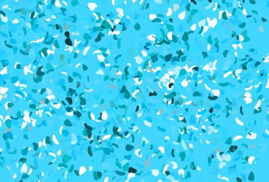 Soyut biçimlere sahip hafif BLUE vektör arkaplanı. Rastgele şekillerle soyut tarzda dekoratif tasarım. Bir cep telefonu için arka plan.