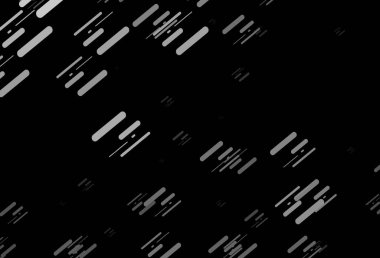 Koyu Gümüş, düz çizgileri olan gri vektör düzeni. Dar çizgileri olan parlak renkli çizimler. İş broşürleri, broşürler için desen.