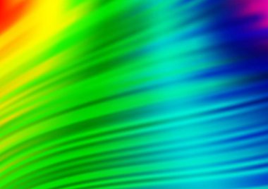 Bükülmüş kurdeleli vektör şablonu. Bulanık çizgilerden oluşan parlak çizimler. Reklamınız, broşürleriniz, broşürleriniz için yeni bir doku.