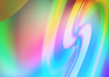 Bükülmüş kurdeleli vektör şablonu. Bulanık çizgilerden oluşan parlak çizimler. Reklamınız, broşürleriniz, broşürleriniz için yeni bir doku.