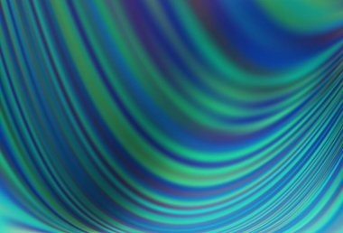 Bükülmüş kurdeleli vektör şablonu. Bulanık çizgilerden oluşan parlak çizimler. Reklamınız, broşürleriniz, broşürleriniz için yeni bir doku.