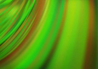 Bükülmüş kurdeleli açık yeşil vektör deseni.