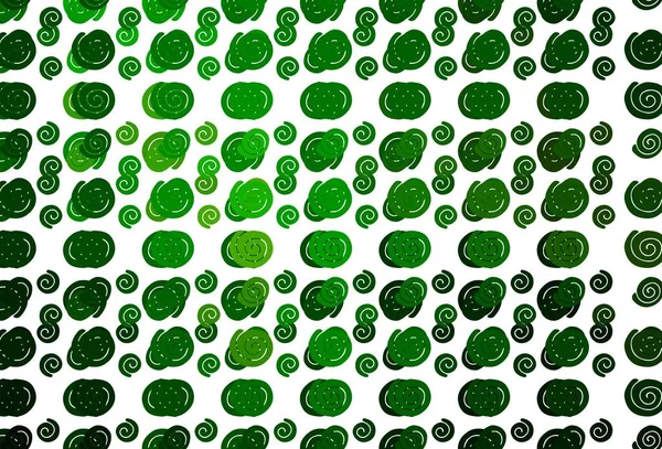 Modèle Vectoriel Vert Clair Avec Des Formes Lampe Une Vague — Image vectorielle