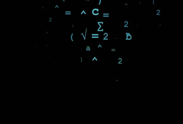 ダークブルーのベクトル背景とデジット記号 数字のコレクションとシンプルなスタイルでぼやけたデザイン 数学の大学に最適なデザイン — ストックベクタ