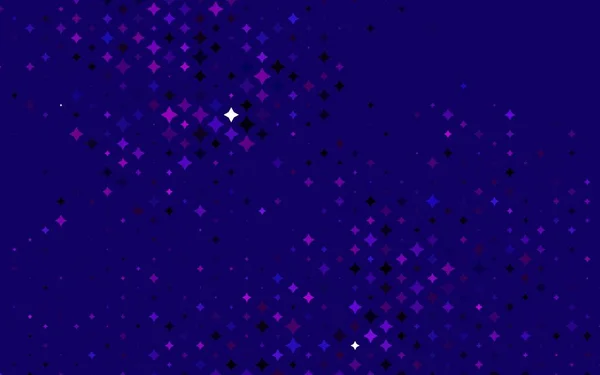 Синяя Векторная Крышка Малыми Большими Звездами — стоковый вектор
