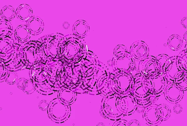 Светло Фиолетовая Векторная Компоновка Кружочками Размытый Декоративный Дизайн Абстрактном Стиле — стоковый вектор