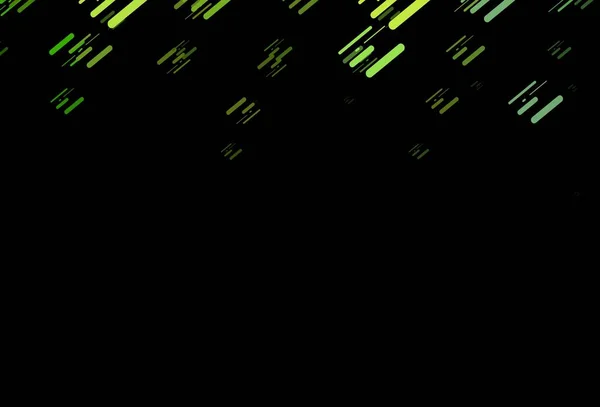 Patrón Vectorial Verde Oscuro Con Líneas Estrechas Ilustración Abstracta Brillante — Archivo Imágenes Vectoriales