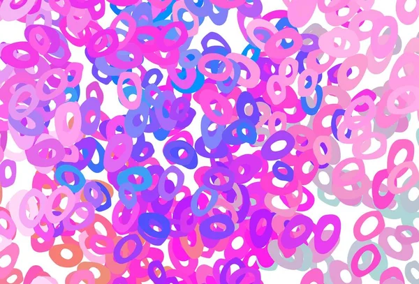 Light Pink Blue Vector Background Bubbles Glitter Abstract Illustration Blurred — Wektor stockowy