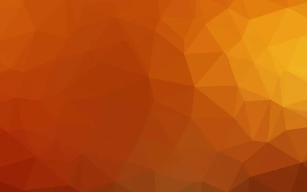 Világossárga Narancssárga Vektor Elvont Mozaik Háttér — Stock Vector