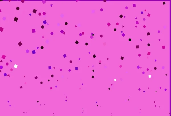 Светло Фиолетовый Векторный Узор Многоугольном Стиле Кругами Абстрактная Градиентная Иллюстрация — стоковый вектор