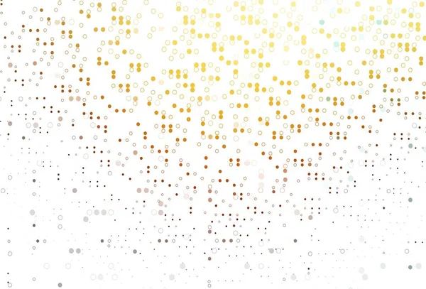 Светло Оранжевый Векторный Фон Точками Размытые Пузыри Абстрактном Фоне Красочным — стоковый вектор