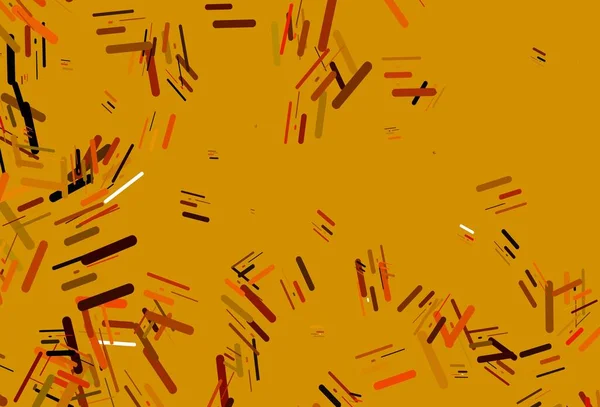 Světle Oranžová Vektorová Šablona Opakovanými Tyčinkami Třpytivé Abstraktní Ilustrace Barevnými — Stockový vektor