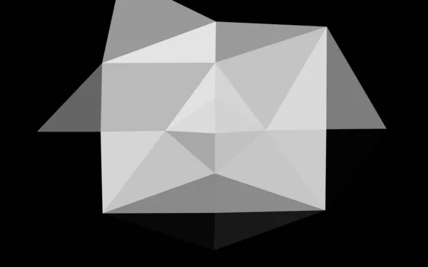 Argent Clair Couverture Polygonale Abstraite Vectorielle Grise — Image vectorielle