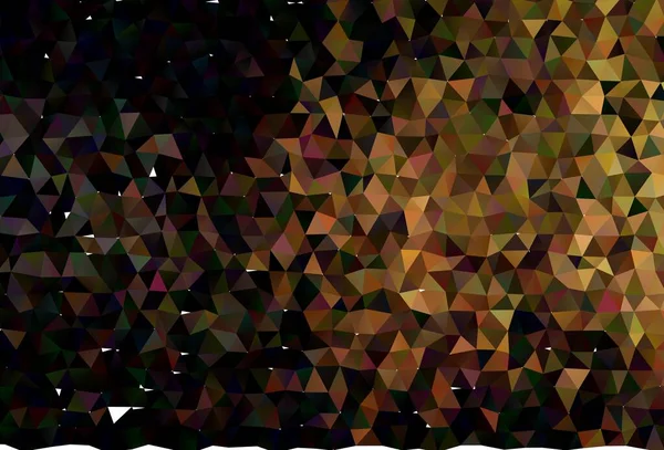 Disposition Abstraite Polygone Vectoriel Noir Foncé Illustration Colorée Dans Style — Image vectorielle