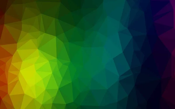 Multicolor Vector Triangle Mosaic Texture — Vector de stock