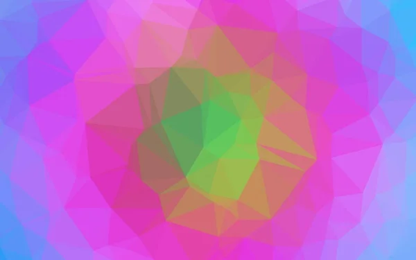 Multicolor Vector Triangle Mosaic Texture — Stock Vector