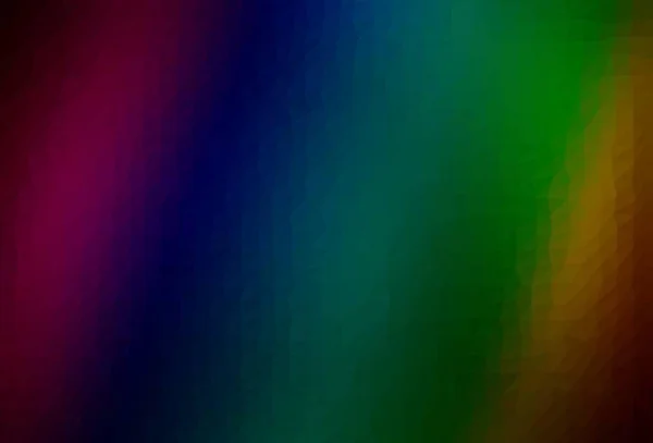 Dark Multicolor Rainbow Vetor Layout Poligonal Abstrato Ilustração Criativa Estilo — Vetor de Stock