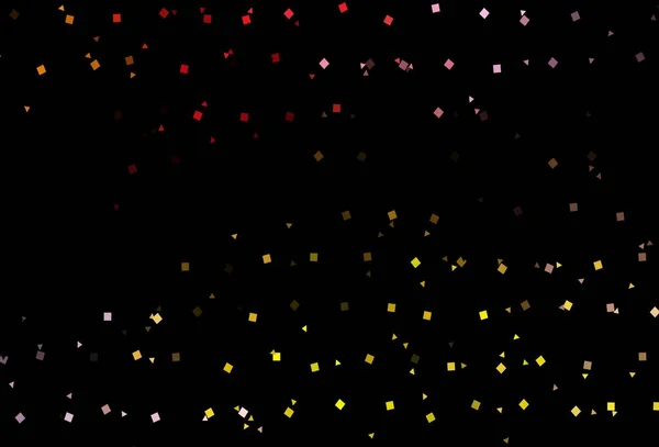 Σκούρο Ροζ Κίτρινο Διάνυσμα Υφή Πολυ Στυλ Κύκλους Κύβους Αφηρημένη — Διανυσματικό Αρχείο