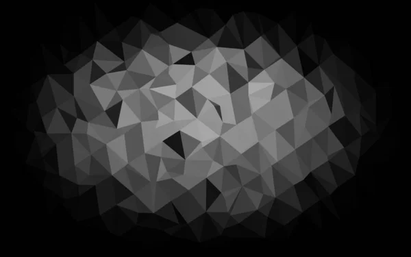 Dark Silver Gray Vector Abstract Mosaic Backdrop — Stock Vector