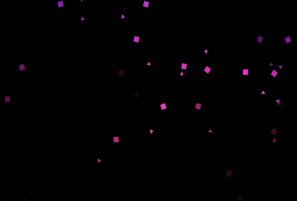 Dark Pink Vector Background Triangles Circles Cubes Circles Lines Rhombus — Stok Vektör