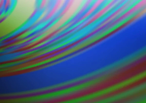 Vektorschablone Mit Gebogenen Bändern Leuchtende Illustrationen Die Aus Verschwommenen Linien — Stockvektor