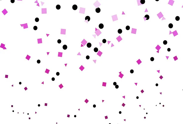 Padrão Vetor Rosa Claro Estilo Poligonal Com Círculos Glitter Ilustração — Vetor de Stock