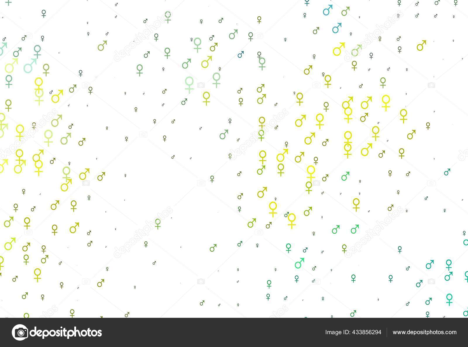 Lysegrønn Gul Vektorstruktur Med Mannlige Kvinnelige Ikoner Smart  Illustrasjon Fargerik stockvektor © Best_Vector #433856294, image size:1600x1188