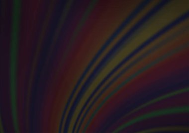 Bükülmüş kurdeleli vektör şablonu. Bulanık çizgilerden oluşan parlak çizimler. Reklamınız, broşürleriniz, broşürleriniz için yeni bir doku.