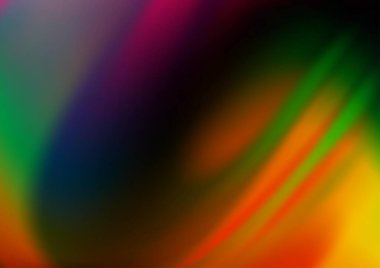 Bükülmüş kurdeleli vektör şablonu. Bulanık çizgilerden oluşan parlak çizimler. Reklamınız, broşürleriniz, broşürleriniz için yeni bir doku.