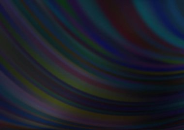 Bükülmüş kurdeleli vektör şablonu. Bulanık çizgilerden oluşan parlak çizimler. Reklamınız, broşürleriniz, broşürleriniz için yeni bir doku.