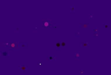 Disklerle açık mor vektör dokusu. Doğa tarzında renkli baloncuklu soyut illüstrasyon. Reklamlar, broşürler için desen.