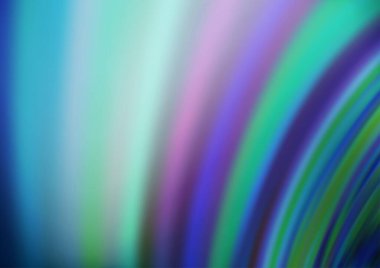 Bükülmüş kurdeleli vektör şablonu. Bulanık çizgilerden oluşan parlak çizimler. Reklamınız, broşürleriniz, broşürleriniz için yeni bir doku.