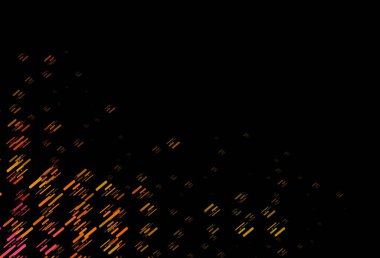 Koyu pembe, tekrarlanan çubuklu sarı vektör şablonu. Soyut şablondaki çizgilerle dekoratif parlak çizimler. İş ilanınız için akıllı tasarım.