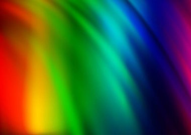 Bükülmüş kurdeleli vektör şablonu. Bulanık çizgilerden oluşan parlak çizimler. Reklamınız, broşürleriniz, broşürleriniz için yeni bir doku.