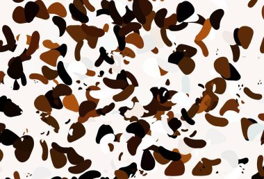 Karmaşık şekilli hafif turuncu vektör deseni. Soyut tarzda rengarenk gradyan şekilleri olan bir resim. Kartvizitiniz için modern tasarım.