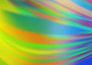 Bükülmüş kurdeleli vektör şablonu. Bulanık çizgilerden oluşan parlak çizimler. Reklamınız, broşürleriniz, broşürleriniz için yeni bir doku.