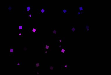 Koyu pembe, mavi vektör arkaplan çizgiler, daireler, eşkenar dörtgenler. Daireler, çizgiler, rengarenk eşkenar dörtgenler. İniş sayfası için modern şablon.