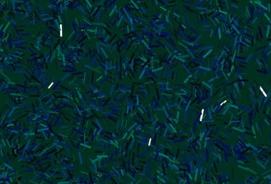 Koyu mavi, dar çizgileri olan yeşil vektör deseni. Bulanık dekoratif tasarım basit bir şekilde çizgilerle. TV reklamları için arkaplan.