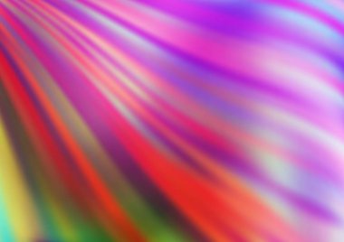 Bükülmüş kurdeleli vektör şablonu. Bulanık çizgilerden oluşan parlak çizimler. Reklamınız, broşürleriniz, broşürleriniz için yeni bir doku.