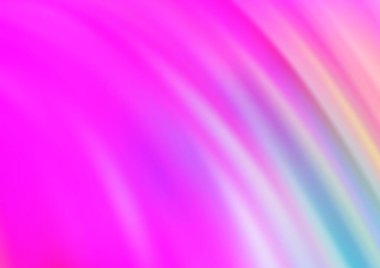 Bükülmüş kurdeleli vektör şablonu. Bulanık çizgilerden oluşan parlak çizimler. Reklamınız, broşürleriniz, broşürleriniz için yeni bir doku.