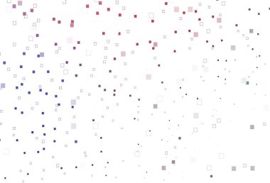 Açık mavi, dikdörtgenli kırmızı vektör düzeni, kareler. Soyut stil ve dikdörtgenlerle dekoratif tasarım. Web siteleri, iniş sayfaları için desen.