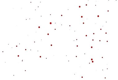 Disklerle açık kırmızı vektör dokusu. Bulanık yağmur damlaları olan soyut bir çizim. İş reklamları için tasarım.