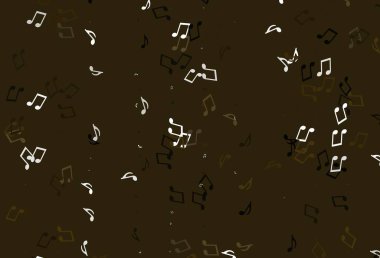 Müzik notalarıyla açık renkli vektör dokusu. 