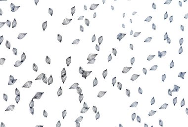 Soyut renkli yapraklarla dekoratif illüstrasyon. Web sitesi için desenli desen.