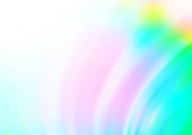 Bükülmüş kurdeleli vektör şablonu. Bulanık çizgilerden oluşan parlak çizimler. Reklamınız, broşürleriniz, broşürleriniz için yeni bir doku.